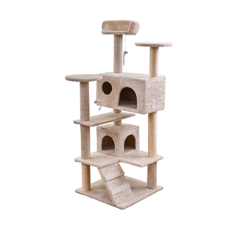 5 Tiers Cat Tree with Condons,Perch,Scratching Posts