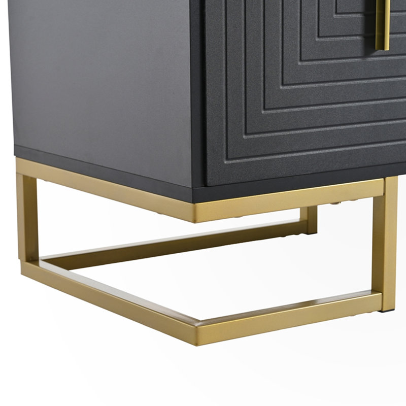 Gared Accent Cabinet, Black