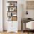 70.8'' H x 23.6'' W Standard Bookcase with 3 Drawers,Cabinet Doors and Open Shelves -293500946