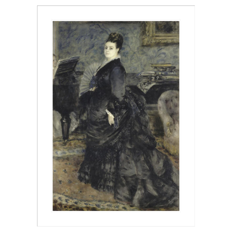 Portrait d'une femme appelée de Mme Georges Hartmann par Pierre-Auguste Renoir, impression giclée encadrée