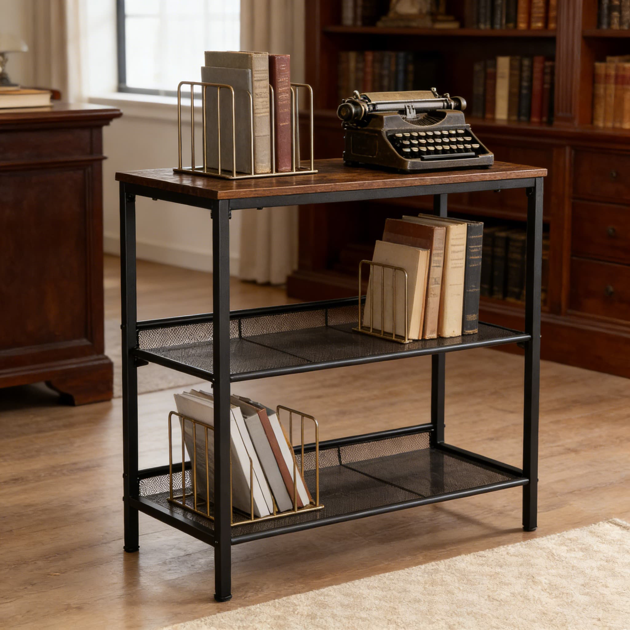Trent Austin Design® Industrial Console Table With Adjustable Mesh ...
