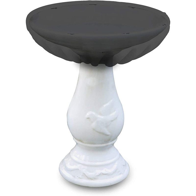 Polyester Single Tier Birdbath, 61cm H x 81.3cm W x 81.3cm D