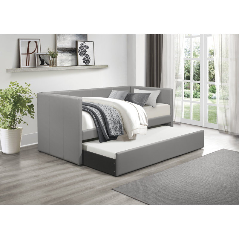 Blisse Daybed with Trundle, Gray