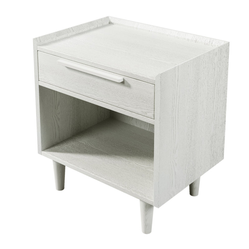 Table de chevet Canley, Blanc, H 24,4 po x l 22,8 po x P 16,9 po