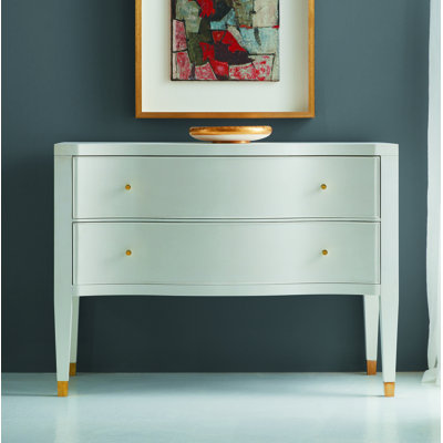 Commode d'appoint 2 tiroirs Serpentine