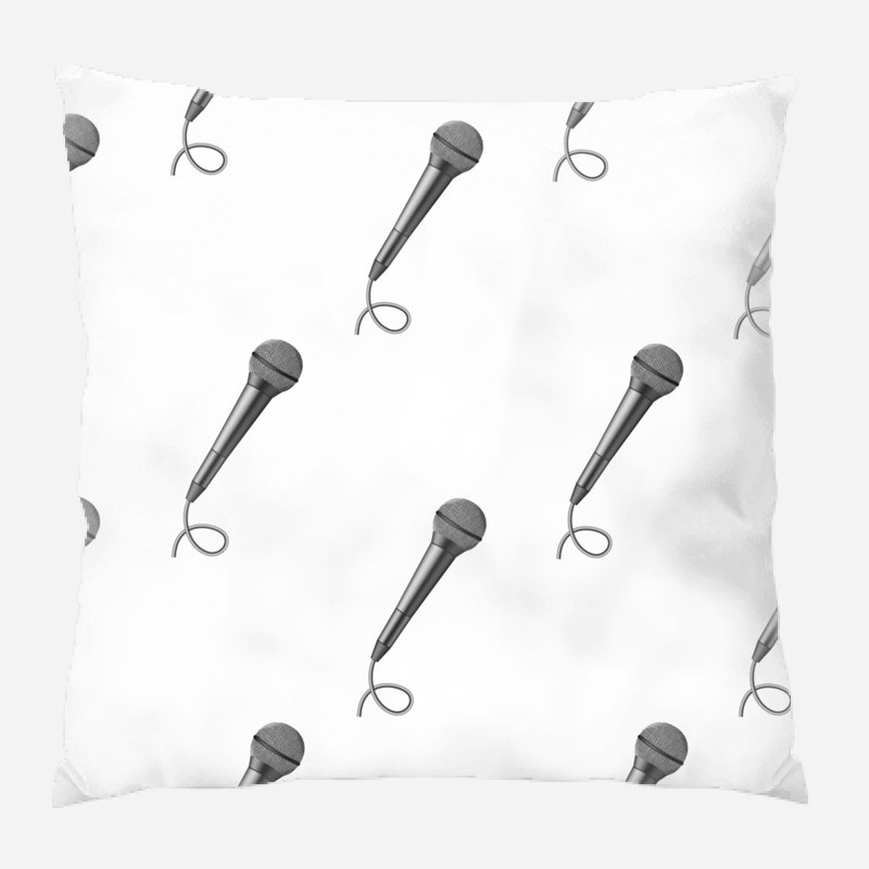 Coussin décoratif microphone, Intérieur
