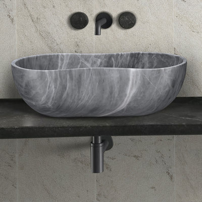 Bathroom Vessel Sink With Pre-Drilled Drain Hole