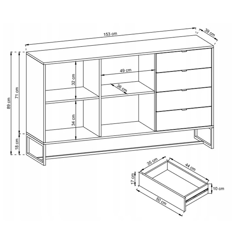 Jeb 4 - Drawer Rectangle Accent Chest