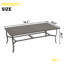 Ensemble de salle à manger rectangulaire en aluminium pour 8 personnes 84,1 po Leigh