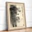 Bamboo in Mist Japandi - Framed Print-78282689-78282719