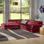 Canapé modulaire en cuir véritable l 114 po Hugo-20869730-20869732