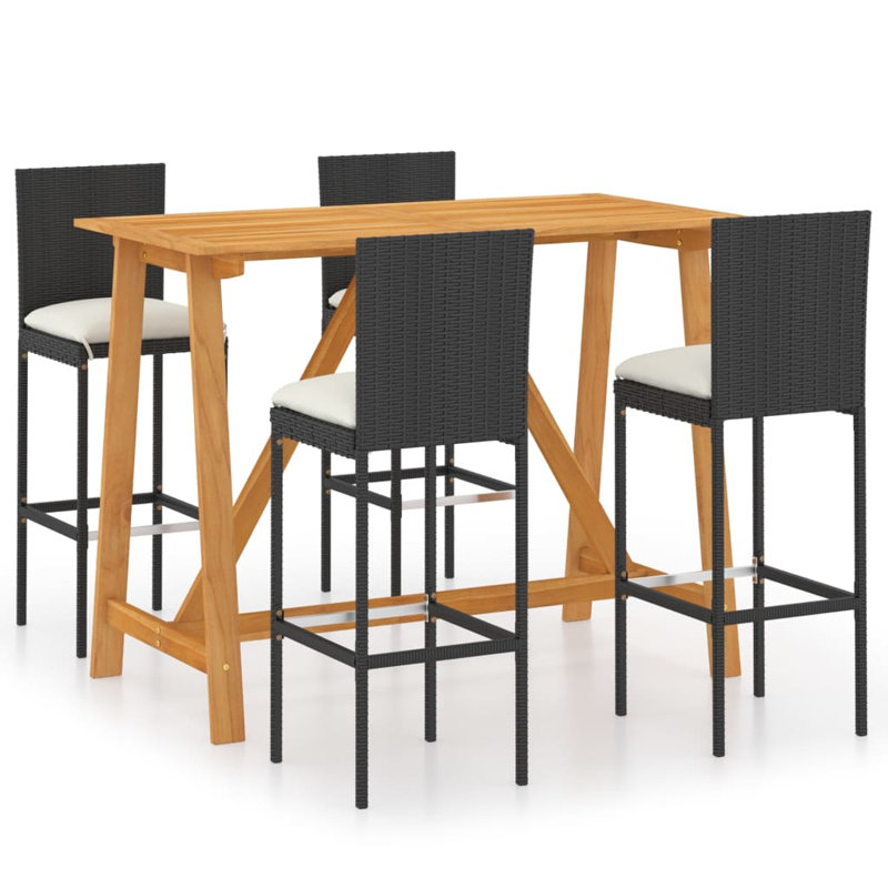 Ensemble de bar pour l'extérieur Garden, Cream, Black