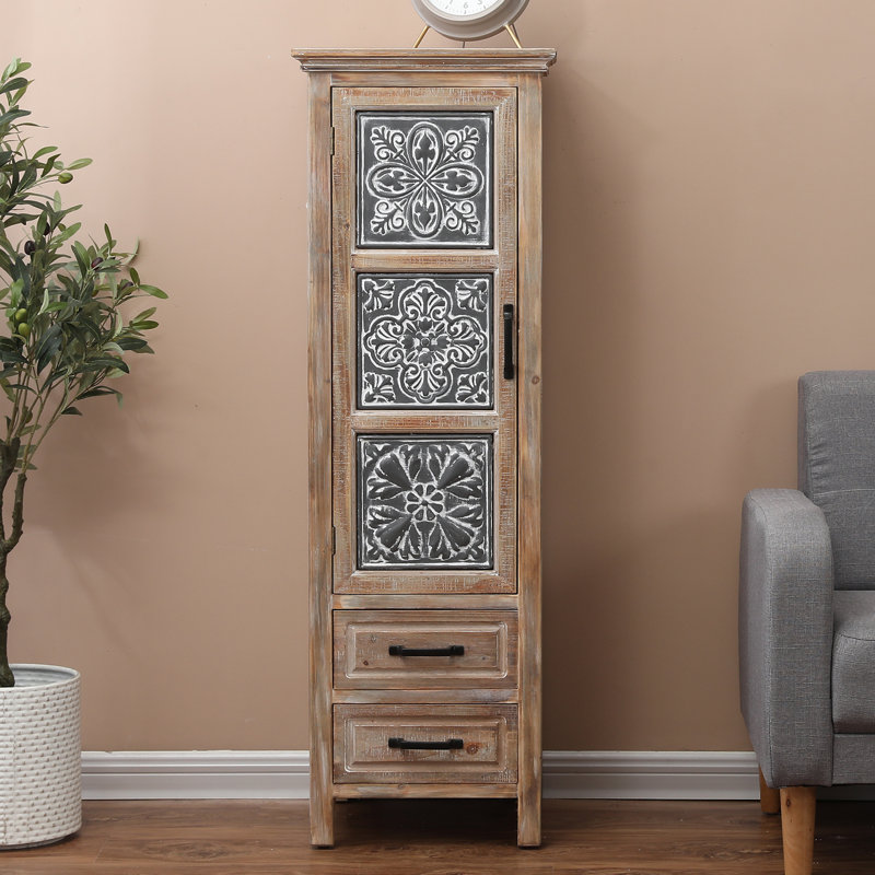 Commode décorative 2 tiroirs Habib
