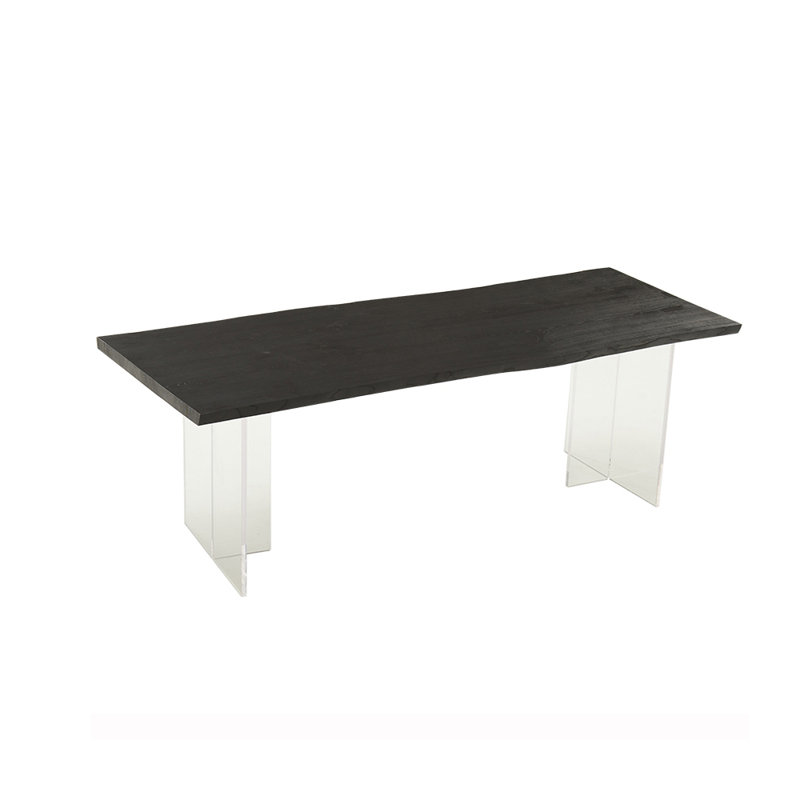 Ash Solid Wood Top Dining Table, 31.49" W x 94.48" L
