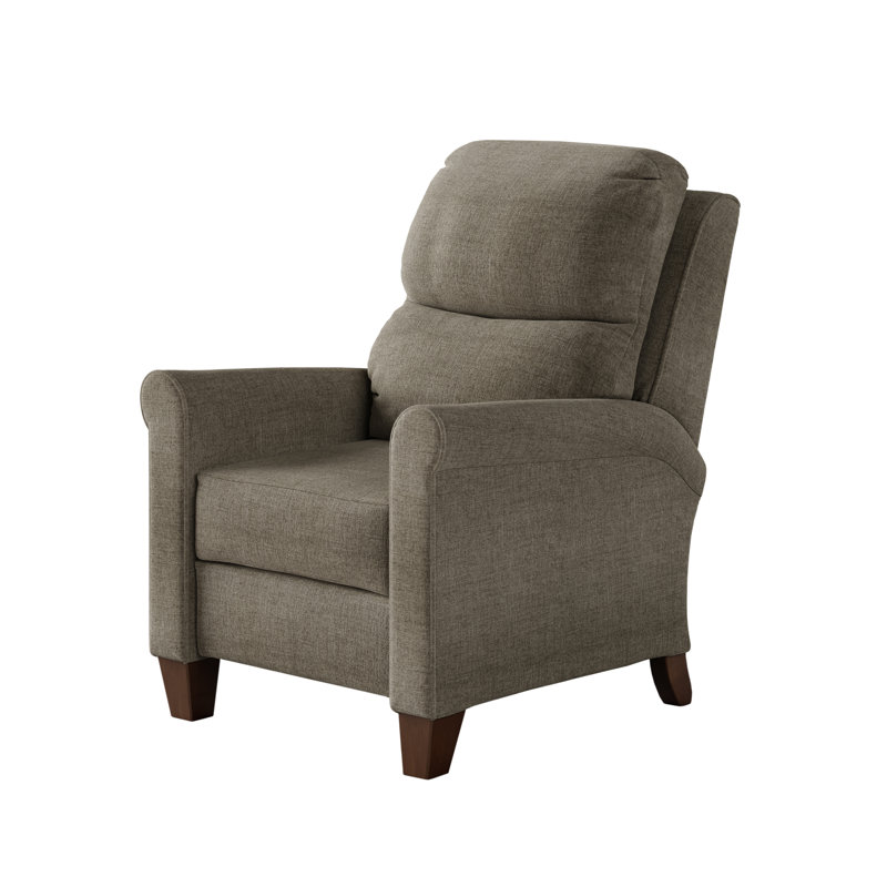 Fauteuil inclinable 2 pieds Pep, 100% polyester brun clair