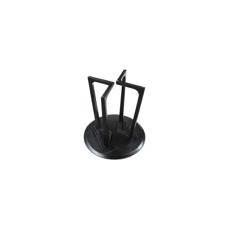 Counter Height Ash Solid Wood Dining Table, Black Ash