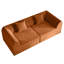 Canapé-lit compressé en mousse à mémoire de forme avec coussin rectangulaire 2 places pour chambre à coucher-1403430472