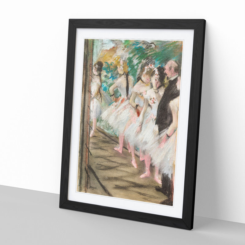The Ballet by Edgar Degas - Picture Frame Painting, Black, 48cm H x 36cm W x 2cm D