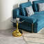Petite table d'appoint ronde pour petits espaces, table basse, petite table de salon, table de bout, plateau en verre trempé