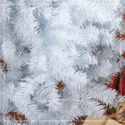 Sapin de Noël artificiel non éclairé de 6 pi avec des branches réalistes