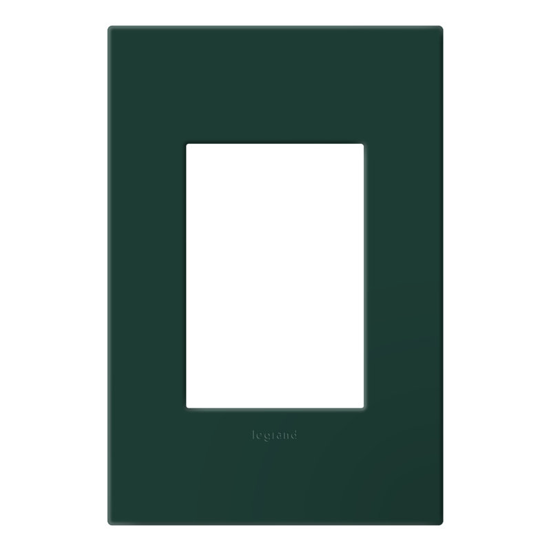 Plaque murale Adorne® 1-Gang + Rocker, Evergreen