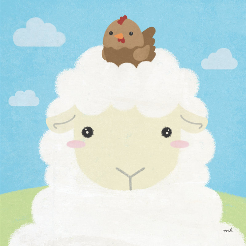 Barn Buddies III by Moira Hershey - Wrapped Canvas Painting, 91cm H x 91cm W
