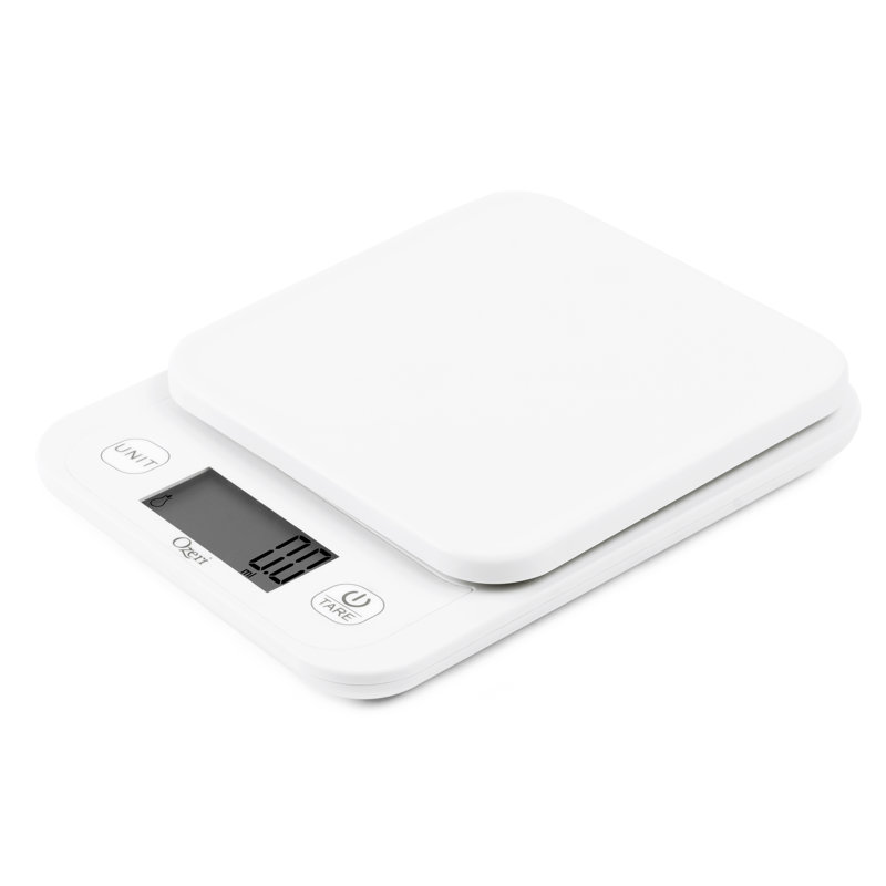 Balance de jardin et de cuisine Ozeri II avec 0,1 g (0,005 oz) 420® Variable Graduation Technology®, Blanc