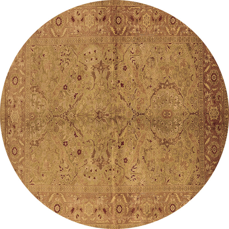 Maliek Performance Oriental Indoor Rug, Round 6'