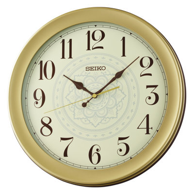 QXA835FRH Wall Clock, Golden