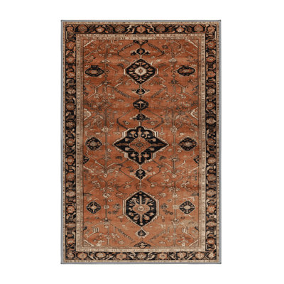 Machine Washable Persian Brown Area Rug