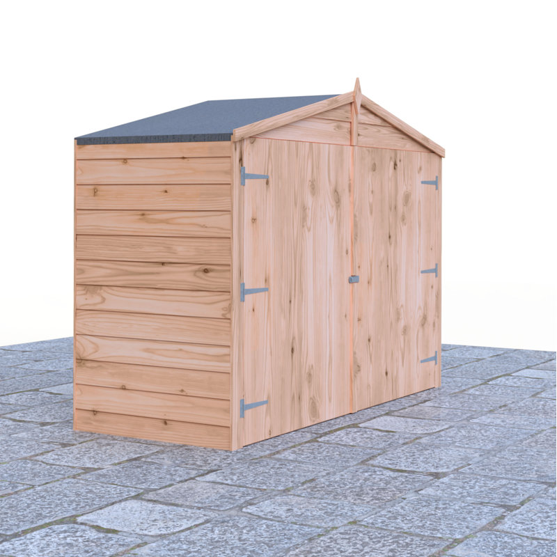 Bike Store 7 Ft. W x 3 Ft. D Overlap Bike Shed