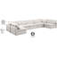 Grand canapé modulaire rembourré 7 pièces Itala-94482573