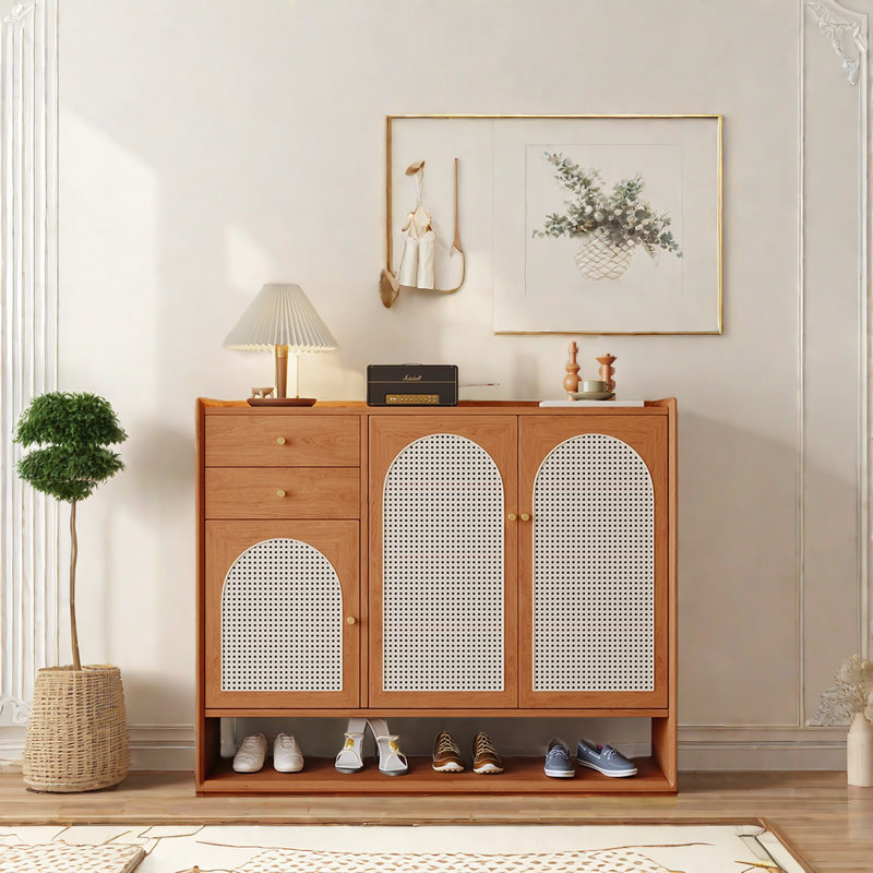 24 Pair Shoe Storage Cabinet, Brown