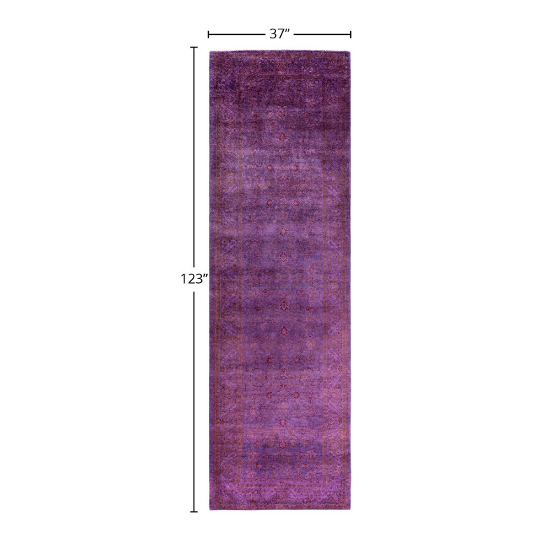 Overyed One-of-a-Kind Runner 3'1" X 10'3" Hand Knotted Area Rug