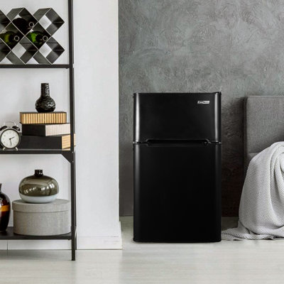 Mini réfrigérateur réversible compact à 3 portes en acier inoxydable 19 "3cf