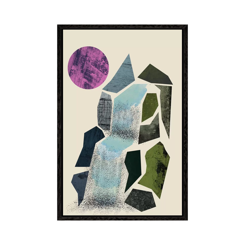 Cascade by Flatowl - Gallery-Wrapped Canvas Giclée on Canvas, 66.04 cm H x 45.72 cm W, Black Framed