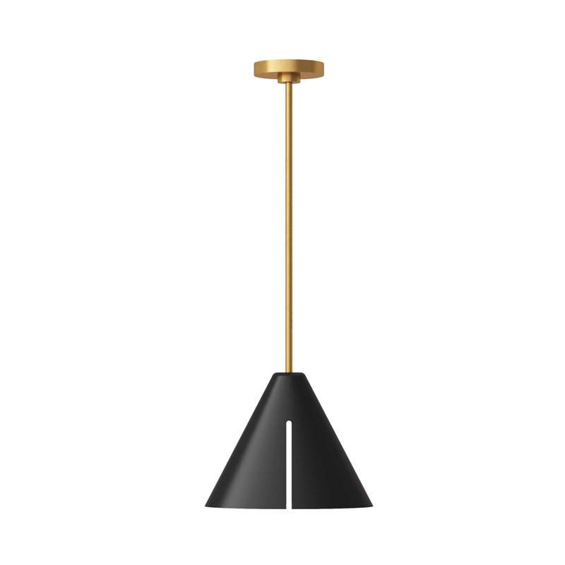 Cambre 1 - Light LED Pendant, Midnight Black, 10.5" H x 6" W x 6" D