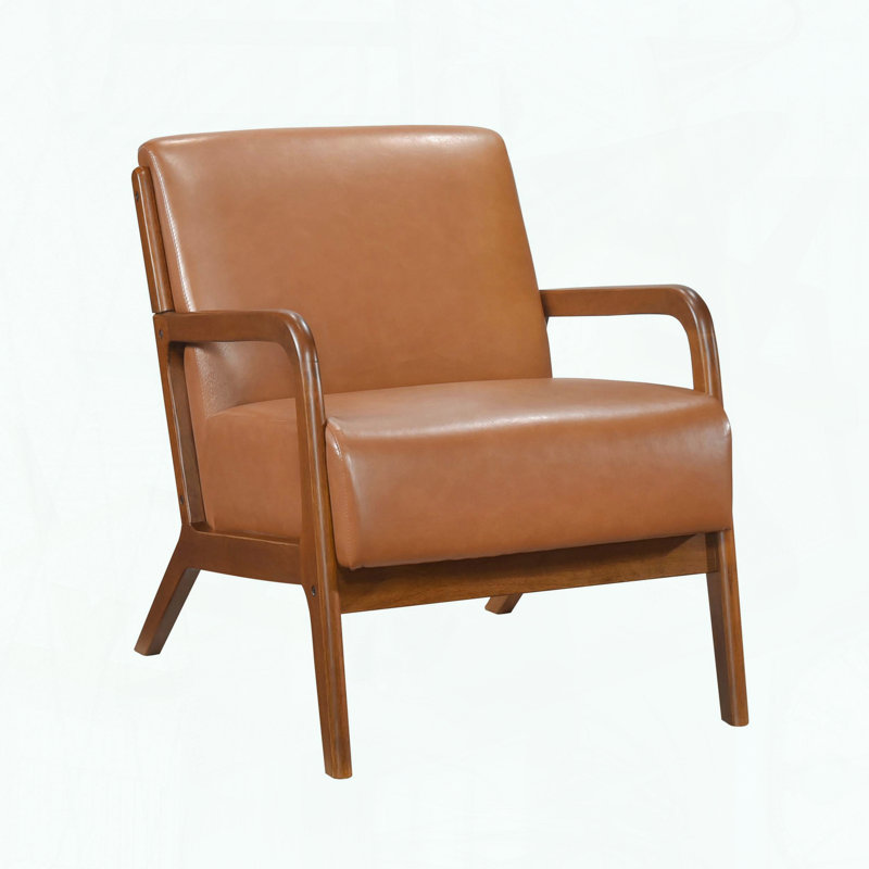 Chaise d'appoint moderne avec similicuir et design confortable