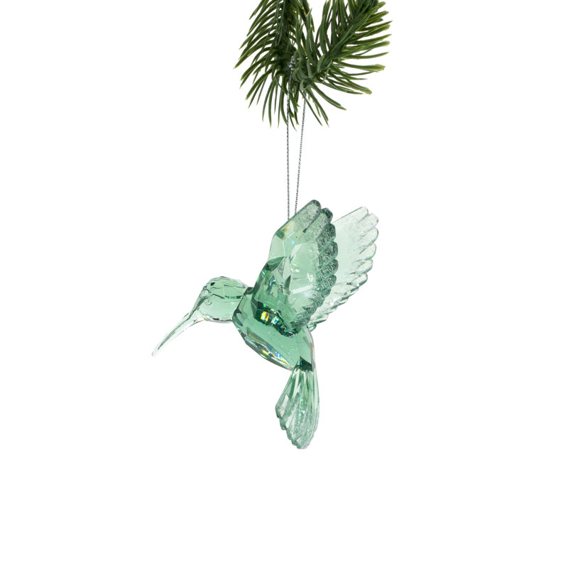 Ornement oiseau vert (paquet de 6), Vert