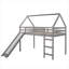Lit mezzanine simple avec glissade, lit maison avec glissade-982113112