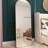 4Th Generation Full Length Wall Mirror With Gold Frame, 64.9 Inches High And 23.2 Wide, Suitable For Porch Dressing Room Metal