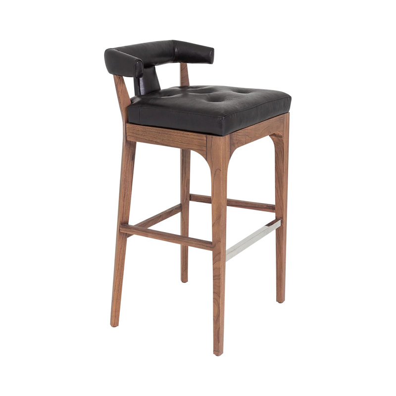 Moderno Stool, Bar Stool (31" Seat Height), Black