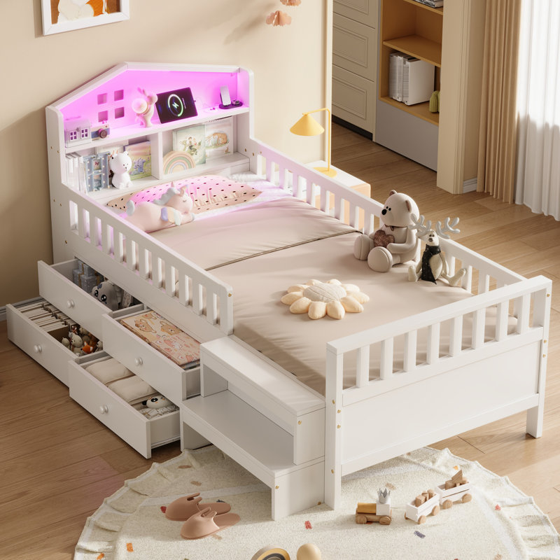Single (3') Kids Bed, White