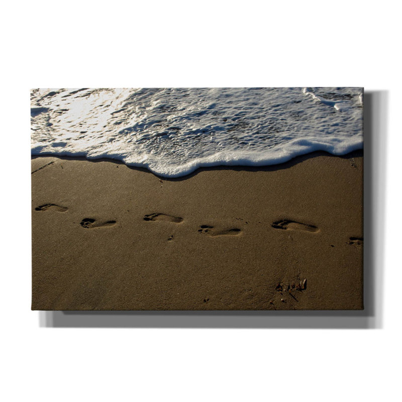 «Footprints» par Lynda White, art mural sur toile, H 12 po x l 18 po x P 0,75 po