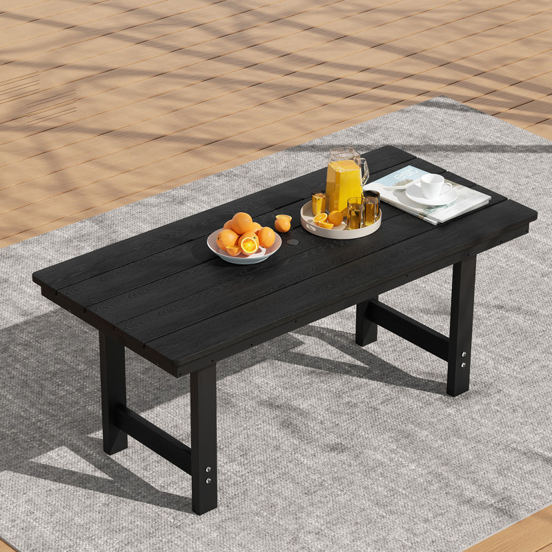 Table de salle à manger en poly, Noir
