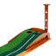 Parcours de golf intérieur pliable avec green et ligne de visée