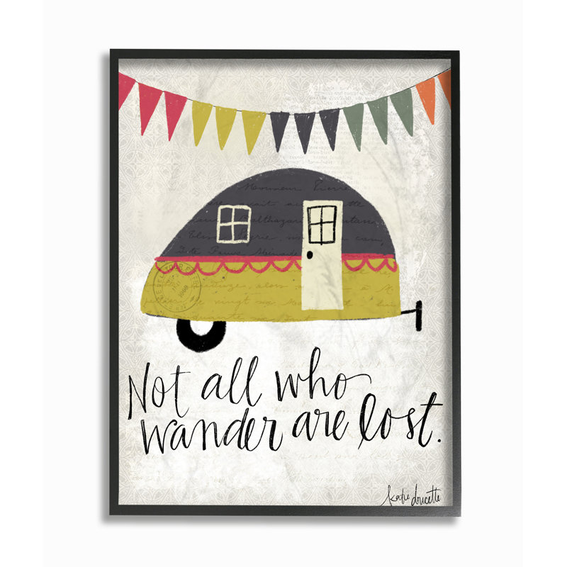 «Camper Wander», impression, Giclée encadrée noir minuit, H 14 po x l 11 po x P 1,5 po