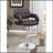 Brown And Chrome Adjustable Bar Stool