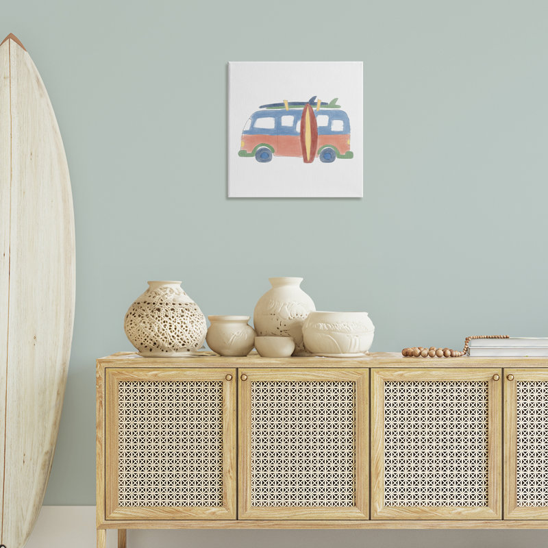 «Summer Beach Bus» par Carrie Cantwell, H 24 po x l 24 po