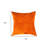 18" Orange Cowhide Throw Pillow